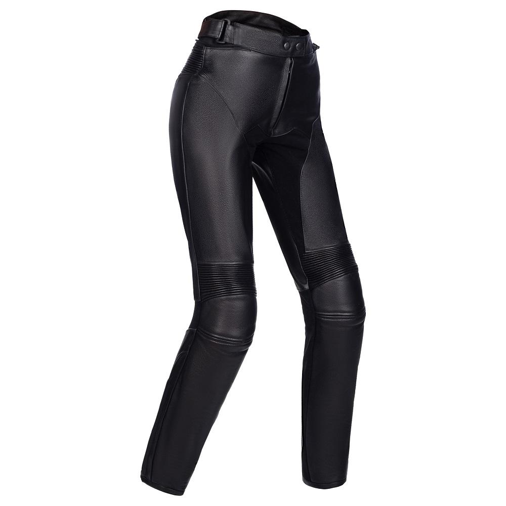 ECLIPSE BLACK WOMEN'S MOTORCYCLE LEATHER PANTS