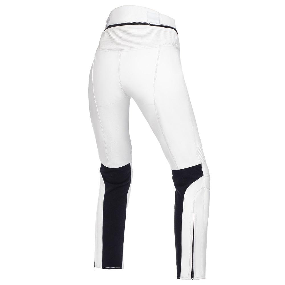ENIGMA WHITE WOMEN'S MOTORCYCLE LEATHER PANTS