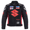 Suzuki Black Motorcycle Textile Jacket