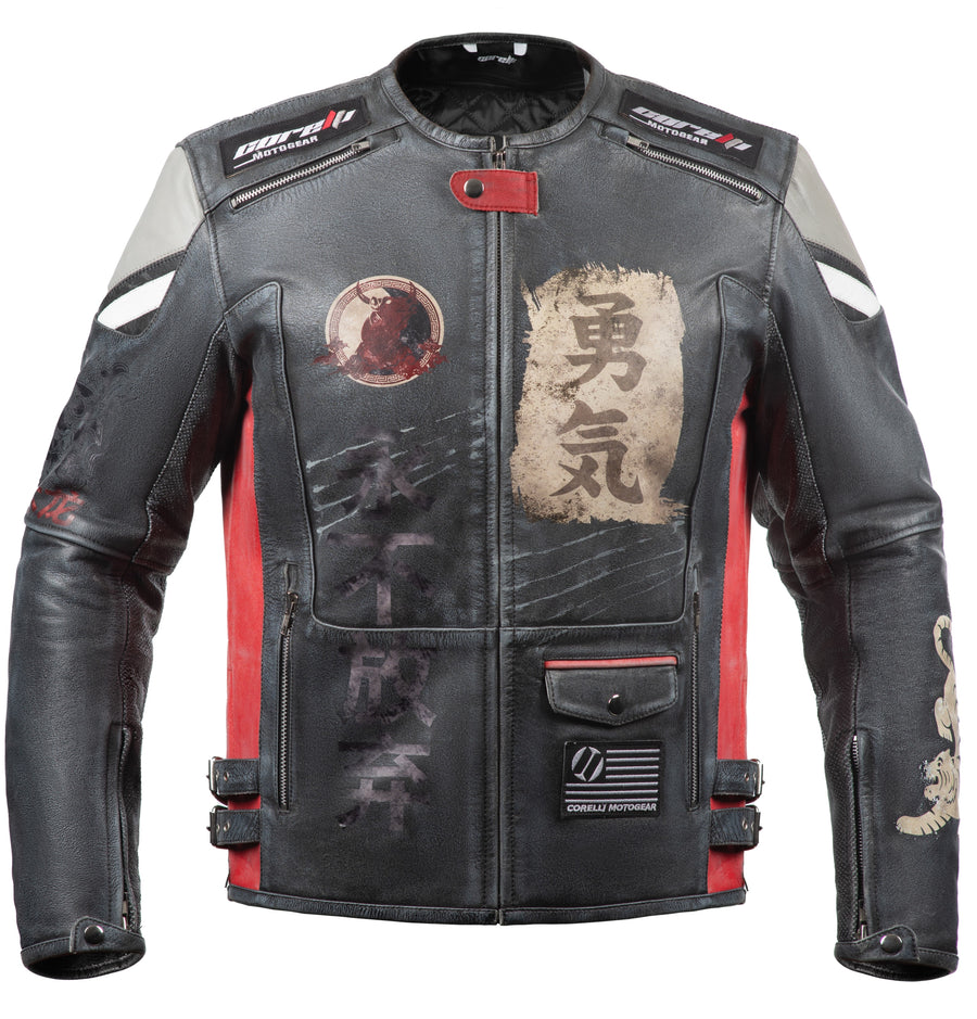 Dragon Vintage Motorcycle Leather Jacket