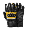 Raven Carbon Racer Yellow Motorcycle Leather Gloves