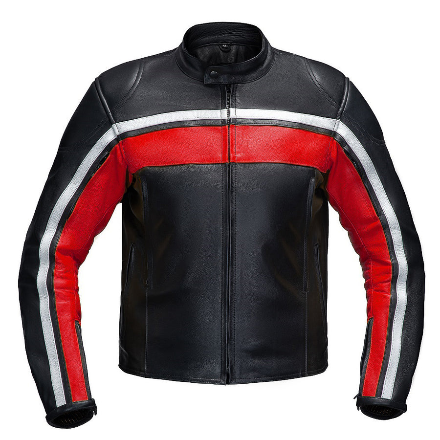 LEGACY MOTORCYCLE RACING LEATHER JACKET front photo