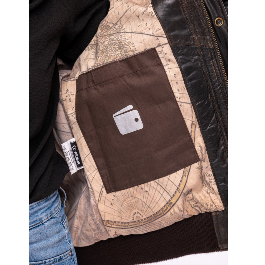 Bomber Motorcycle Leather Jacket