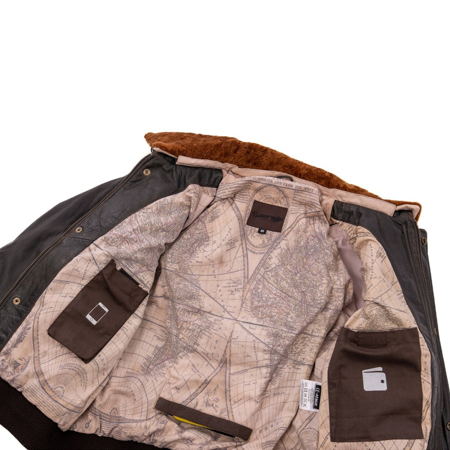 Bomber Motorcycle Leather Jacket