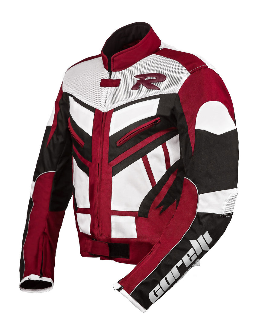 OLYMP RED MOTORCYCLE RACING TEXTILE JACKET side photo