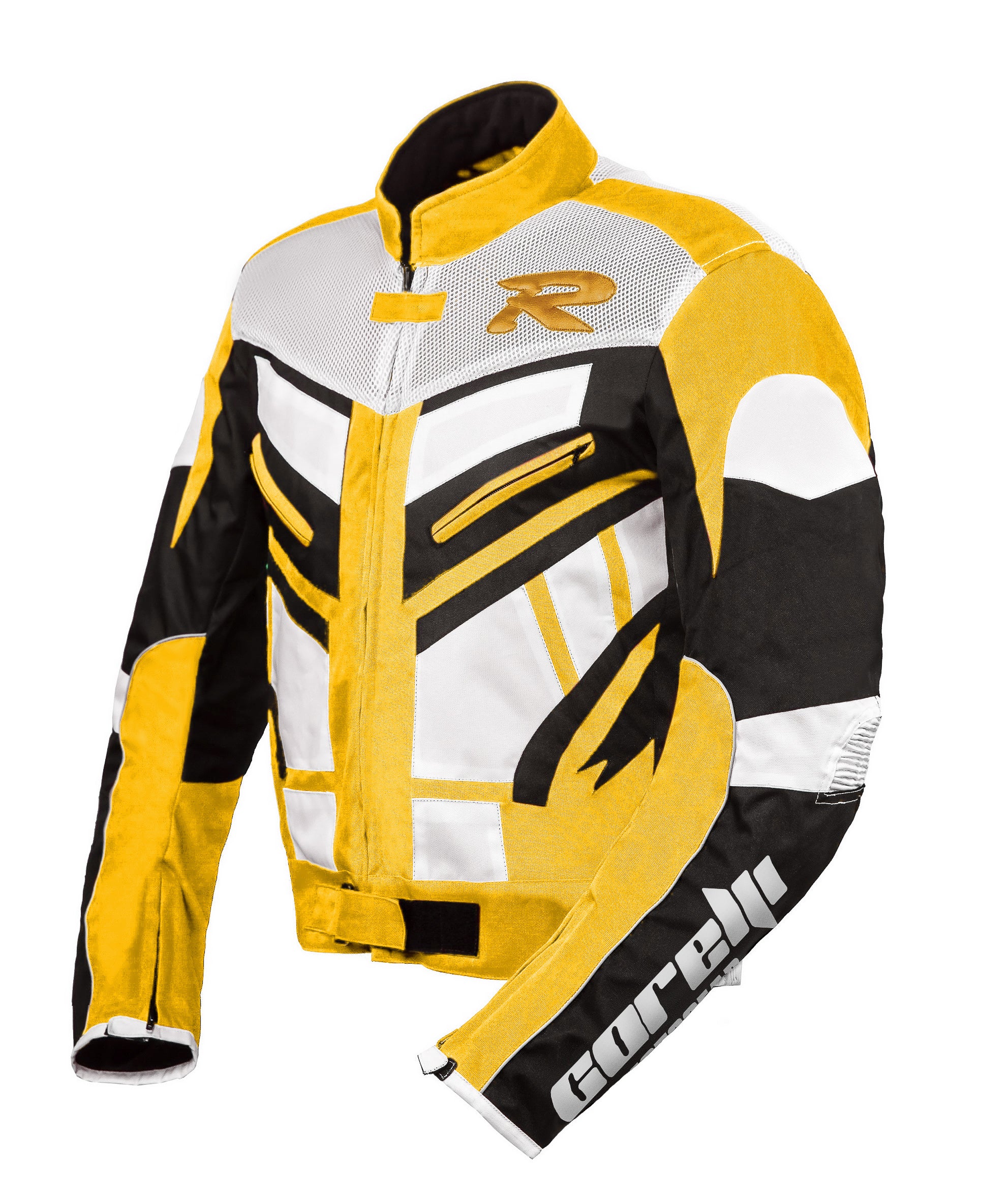 Olymp Yellow Motorcycle Racing Textile Jacket – Corelli MG