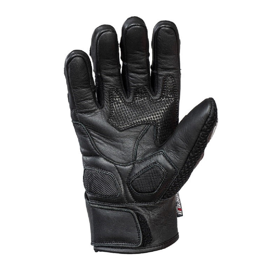Raven Carbon Racer Yellow Motorcycle Leather Gloves