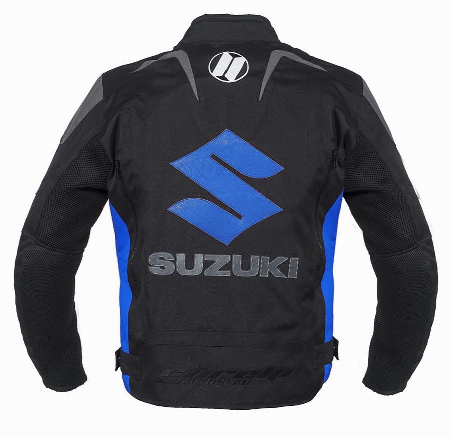 Suzuki Blue Motorcycle Textile Jacket