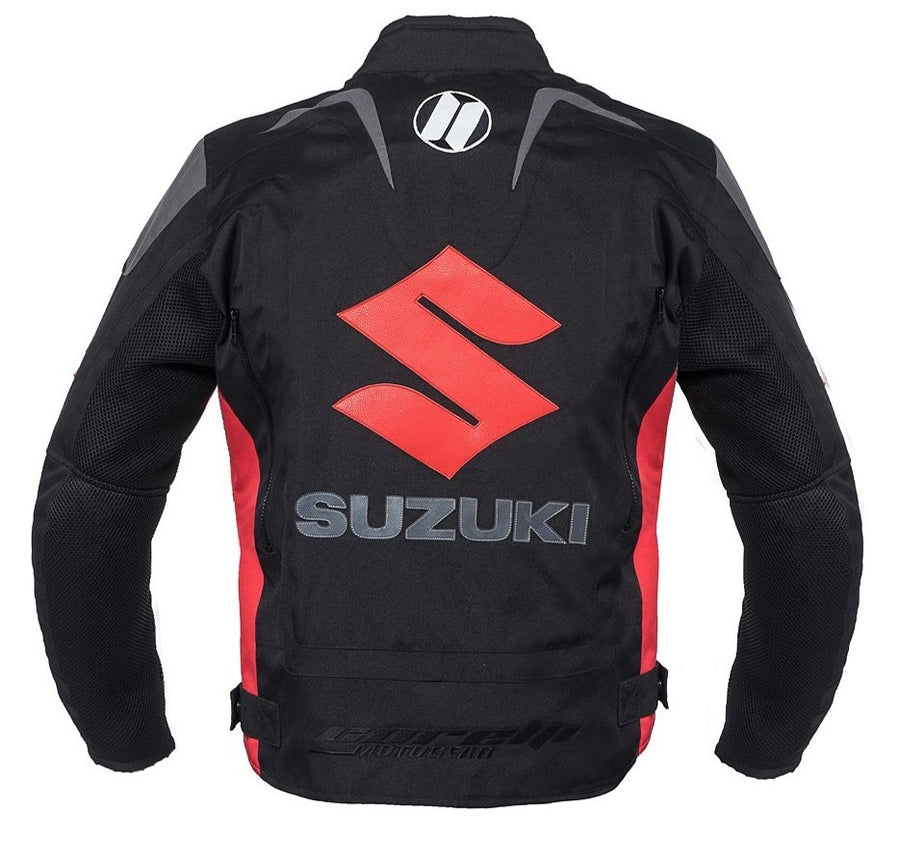 Suzuki Black Motorcycle Textile Jacket