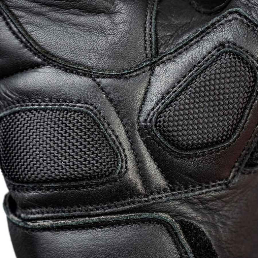 Raven Carbon Racer Yellow Motorcycle Leather Gloves