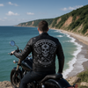 Skull Black Motorcycle Leather Jacket
