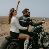 Marla Armored Women's White Motorcycle Leather Jacket
