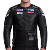 Suzuki Platinum Black Motorcycle Racing Leather Jacket