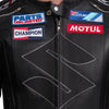 Suzuki Platinum Black Motorcycle Racing Leather Jacket