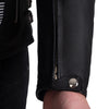 Suzuki Platinum Black Motorcycle Racing Leather Jacket