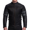 Skull Black Motorcycle Leather Jacket