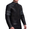 Skull Black Motorcycle Leather Jacket