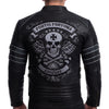 Skull Black Motorcycle Leather Jacket