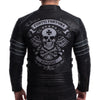 Skull Black Motorcycle Leather Jacket