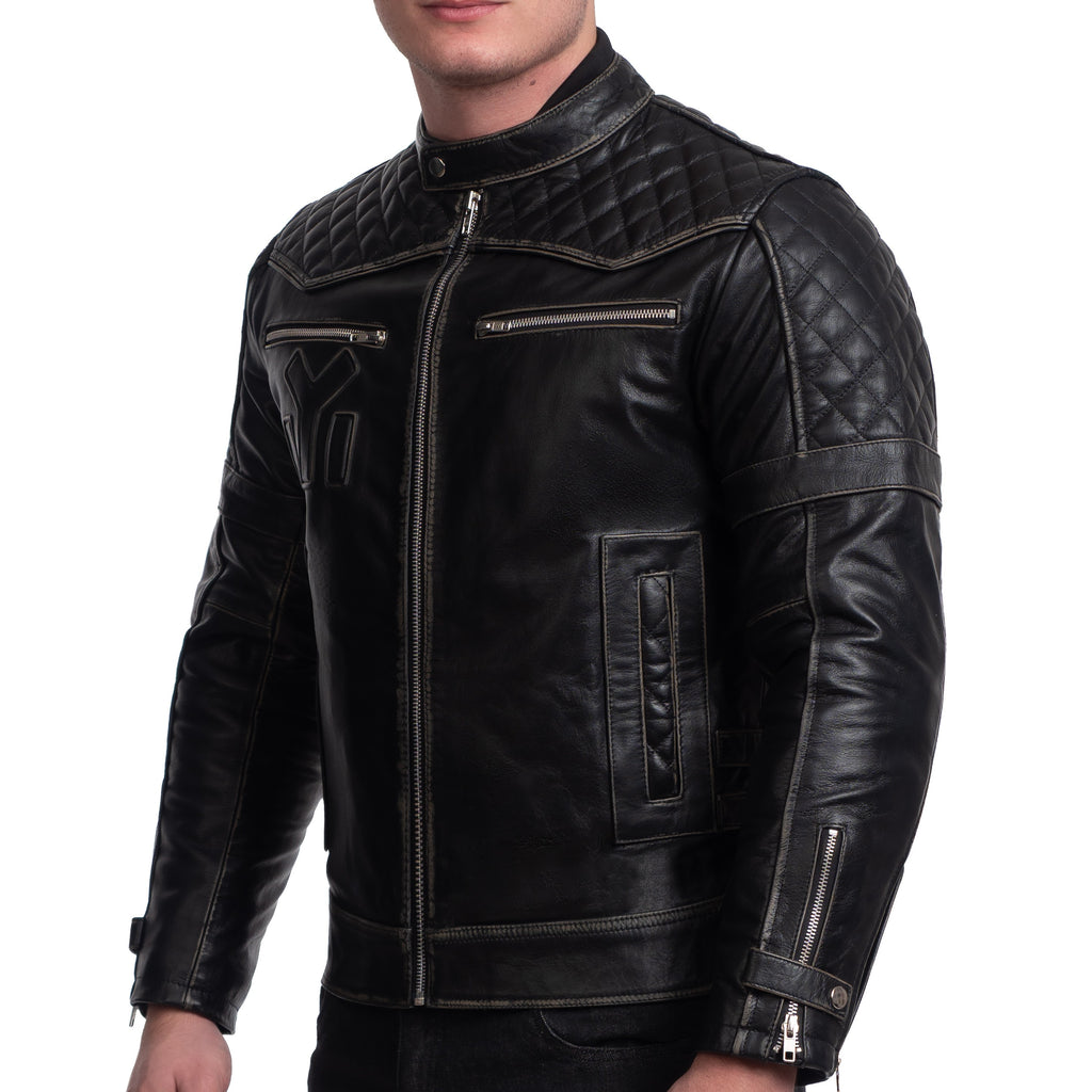 Madara Black Motorcycle Leather Jacket