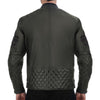 Dublin Olive Green Motorcycle Leather Jacket
