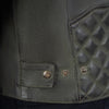 Dublin Olive Green Motorcycle Leather Jacket