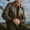 Motorcycle Bomber Leather Jacket