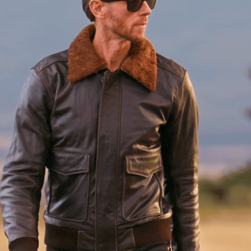 Bomber Motorcycle Leather Jacket