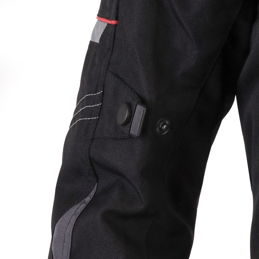 Corelli MG Urban black motorcycle textile jacket, mesh, cordura racing, YKK zippers, removable CE protectors, removable inner lining, pockets, waterproof, windproof